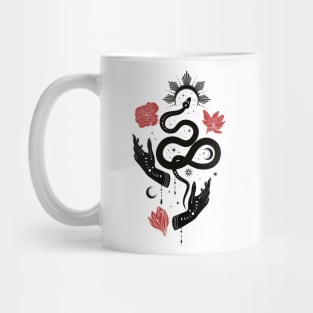 Tarot Symbols • Witchcraft • Black & Red Mug